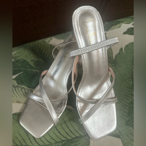 Lulu’s Larose Silver Metallic High Heel Sandals - Size 10 New, without box - Picture 4 of 8